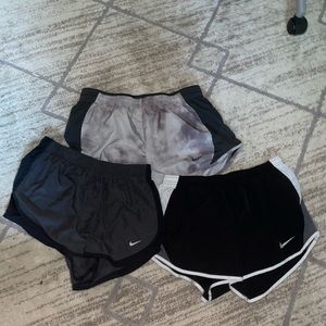 Set of 3 Nike running shorts